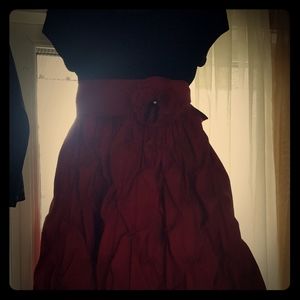Size 8 black and red formal dress